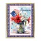Stupell Industries America Bouquet with Flag Floating Frame, design by Nicole DeCamp